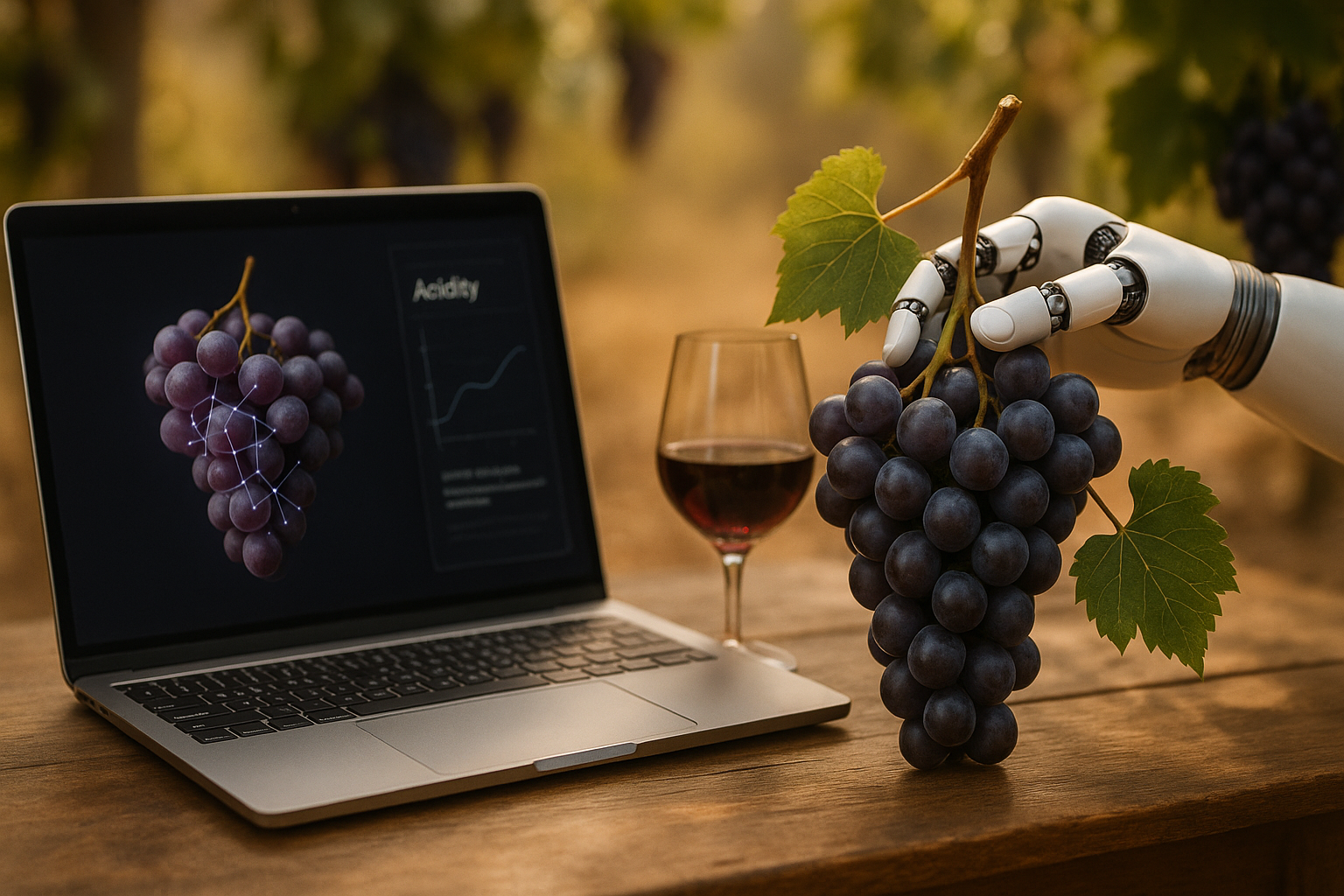 AI analyzes grape acidity with precision