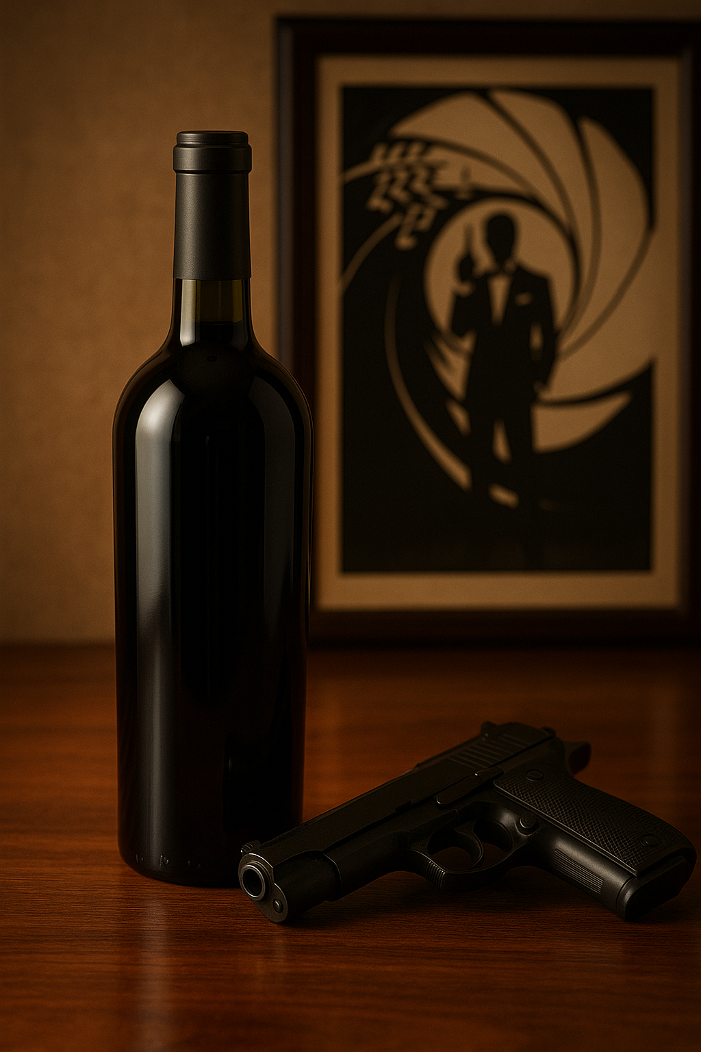 Wine bottle inspired by James Bond's legacy